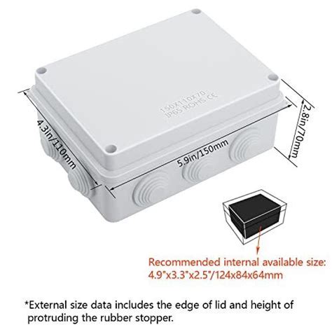 junction box thermoplastic 150 x 110 x 70h mm|dustproof junction box.